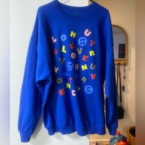 Harry Styles Love on Tour Alphabet Soup Crewneck